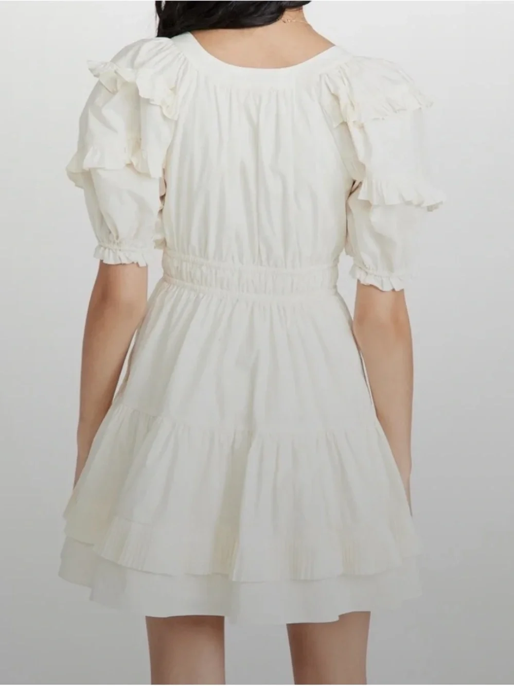 Ulla Johnson Scoop Neck Mini Dress - Picture 2 of 6